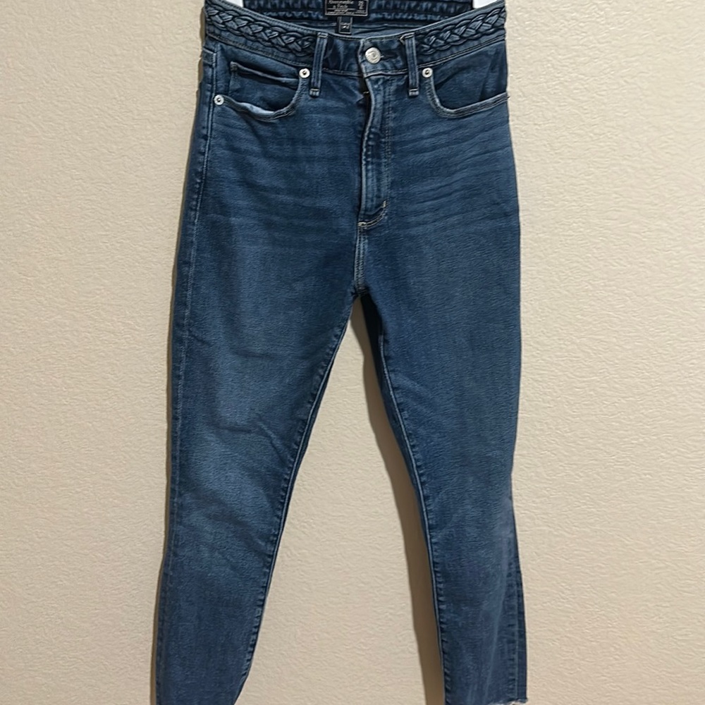 Abercrombie High Rise Super Skinny Ankle Jeans